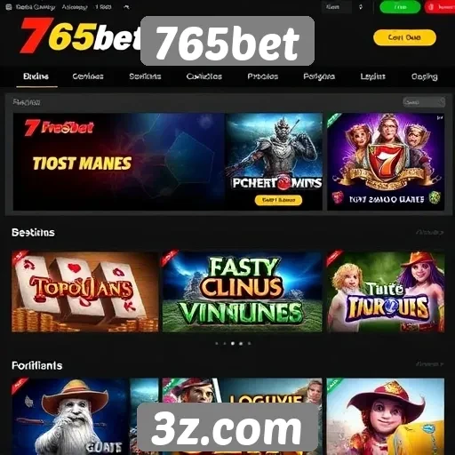 Principais jogos disponíveis na plataforma 765bet